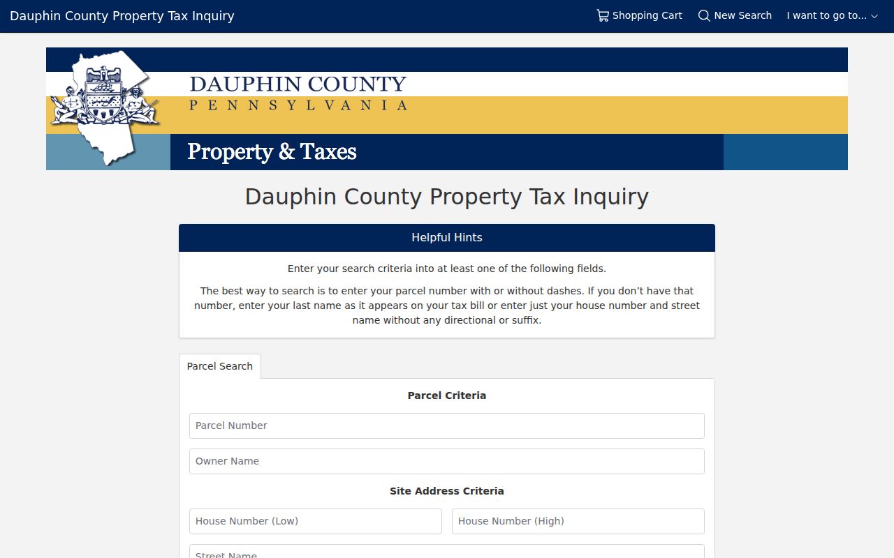 Harrisburg residents directory Dauphin County property search