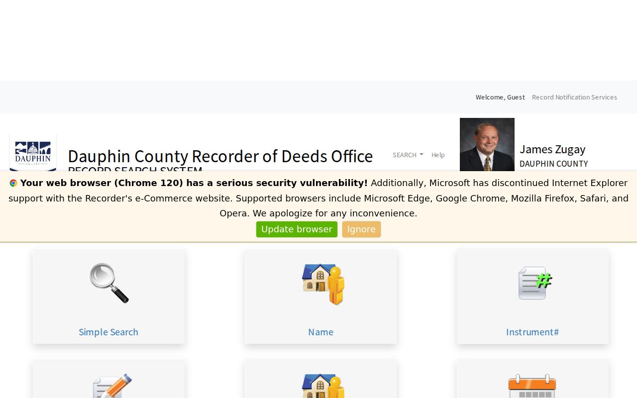 Harrisburg residents directory Recorder Acclaim deed search